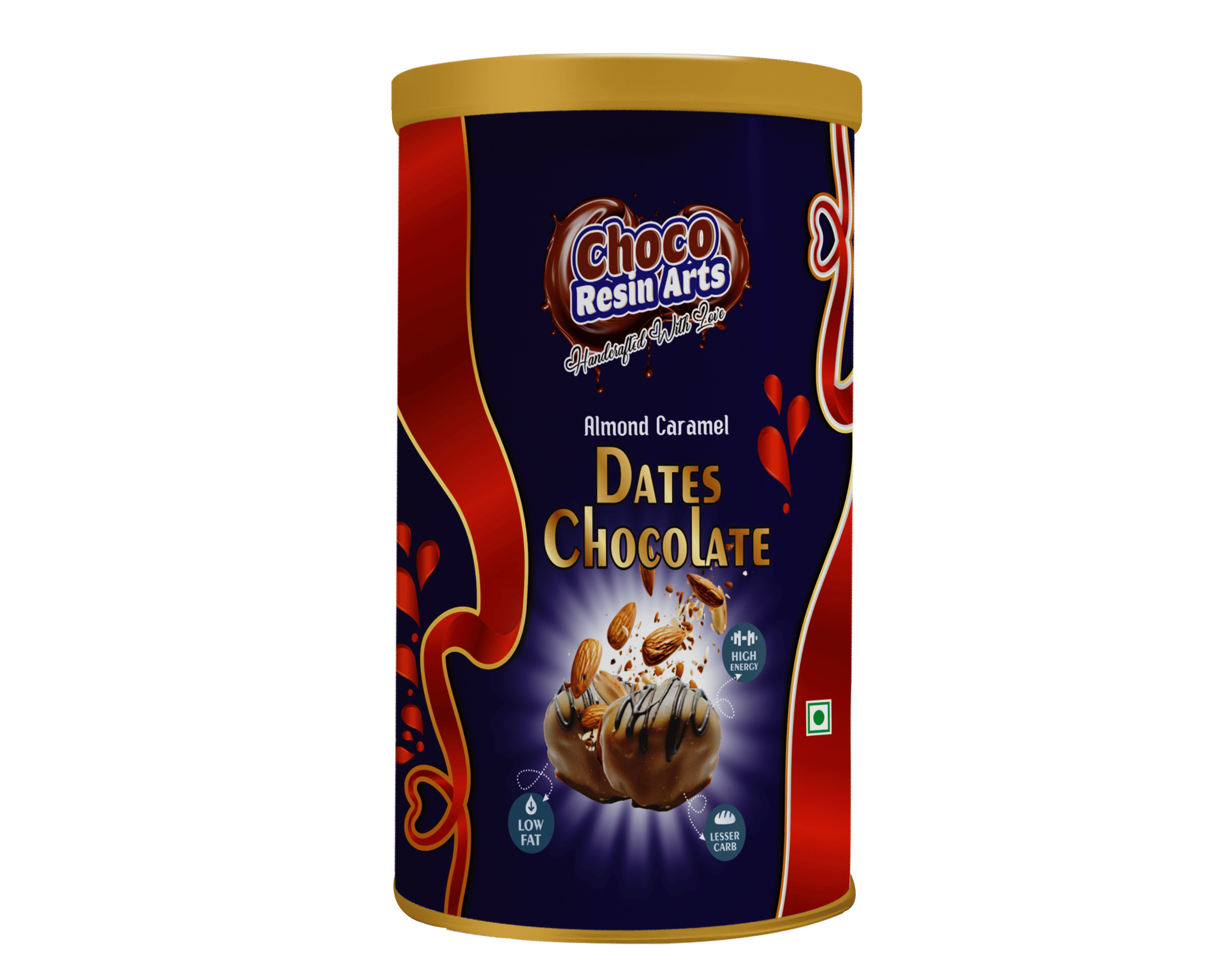 ALMOND CAREMAL DATES CHOCOLATE FRONT Almond Caramel Dates Chocolate - Image 1