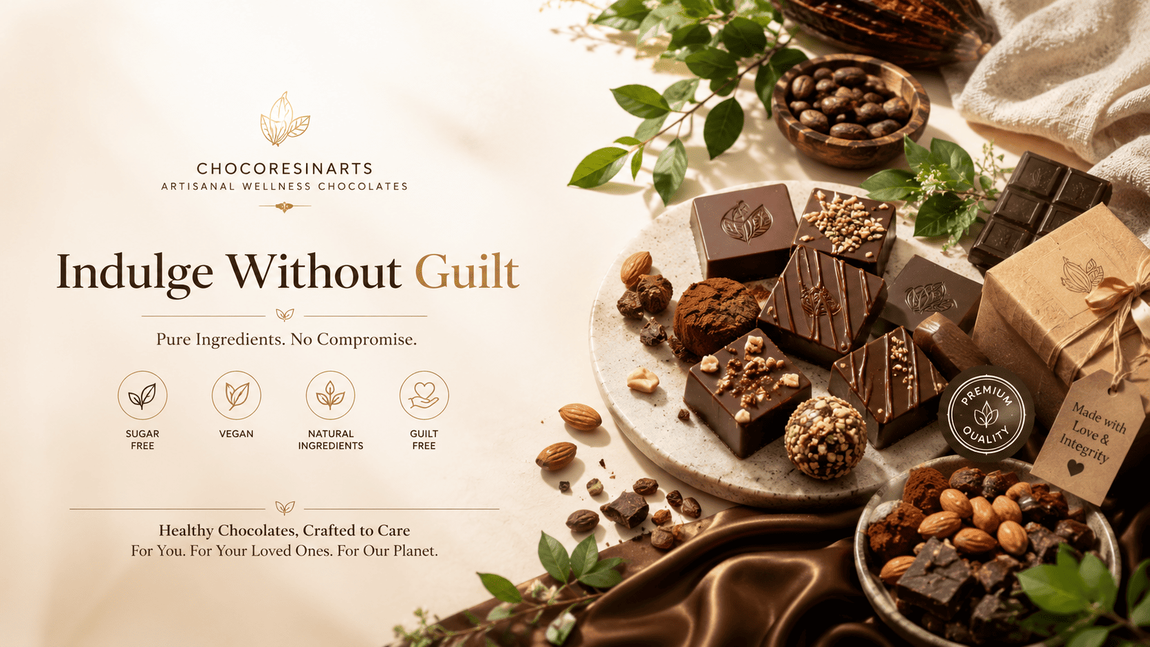 banner chocolate compress