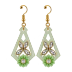Resin Floral Statement Earrings