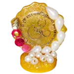 Om with Gayatri Mantra Resin Showpiece